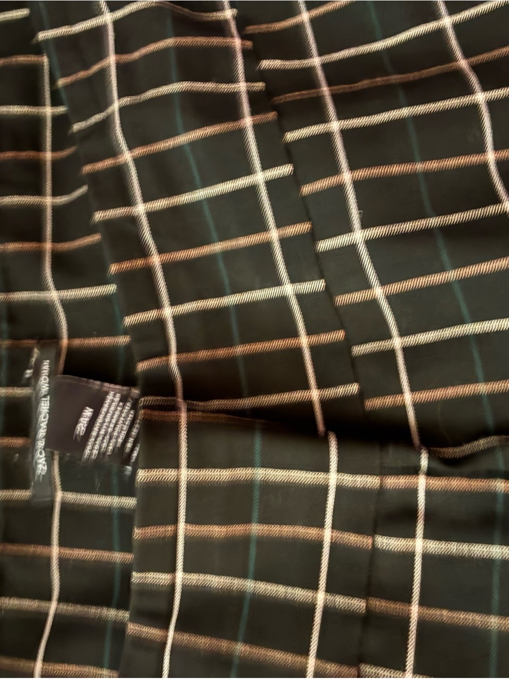 Plus size plaid slacks